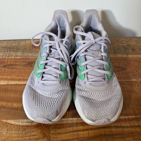 Adidas Bounce Gray and Green Athletic Shoes, Womens 8.5 - Picture 5 of 10